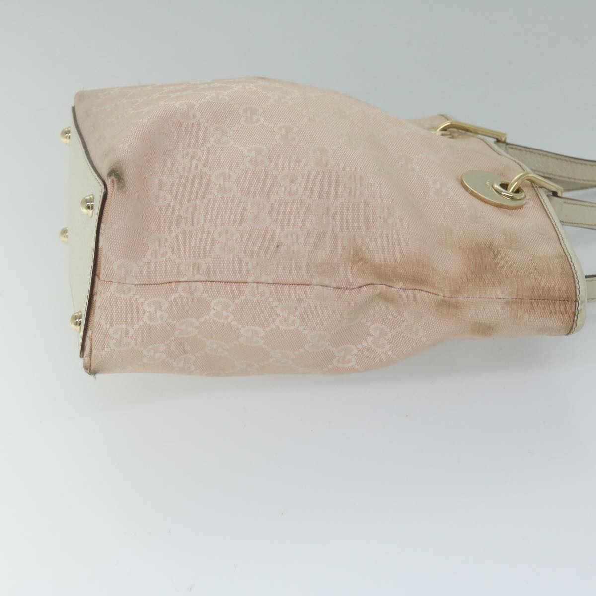 GUCCI GG Canvas Tote Bag Pink 120840 60919