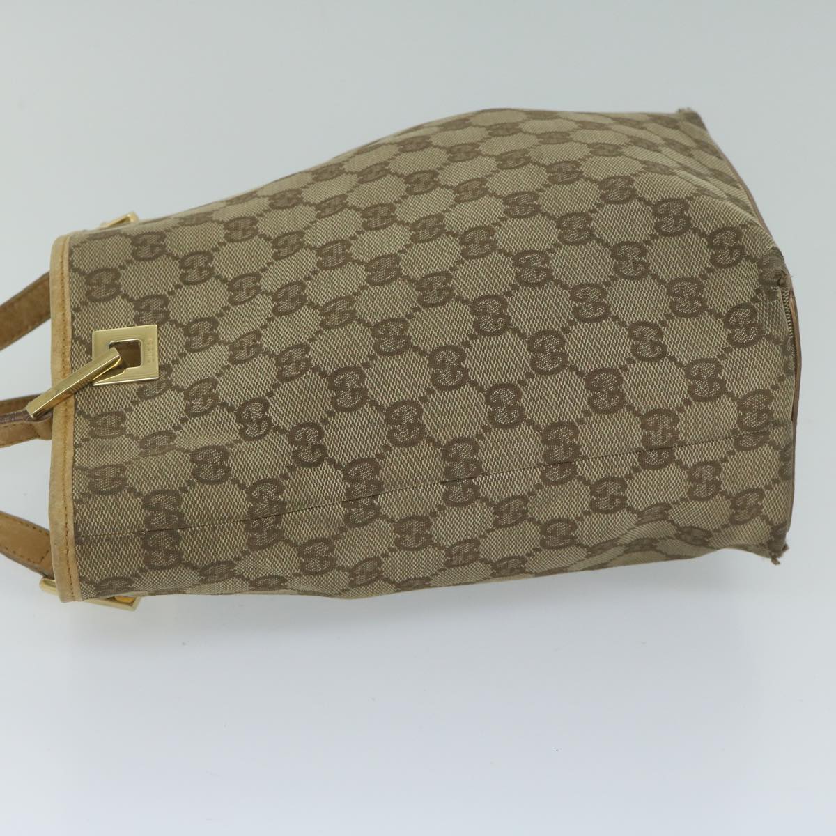GUCCI GG Canvas Tote Bag Beige 002 1099 60920
