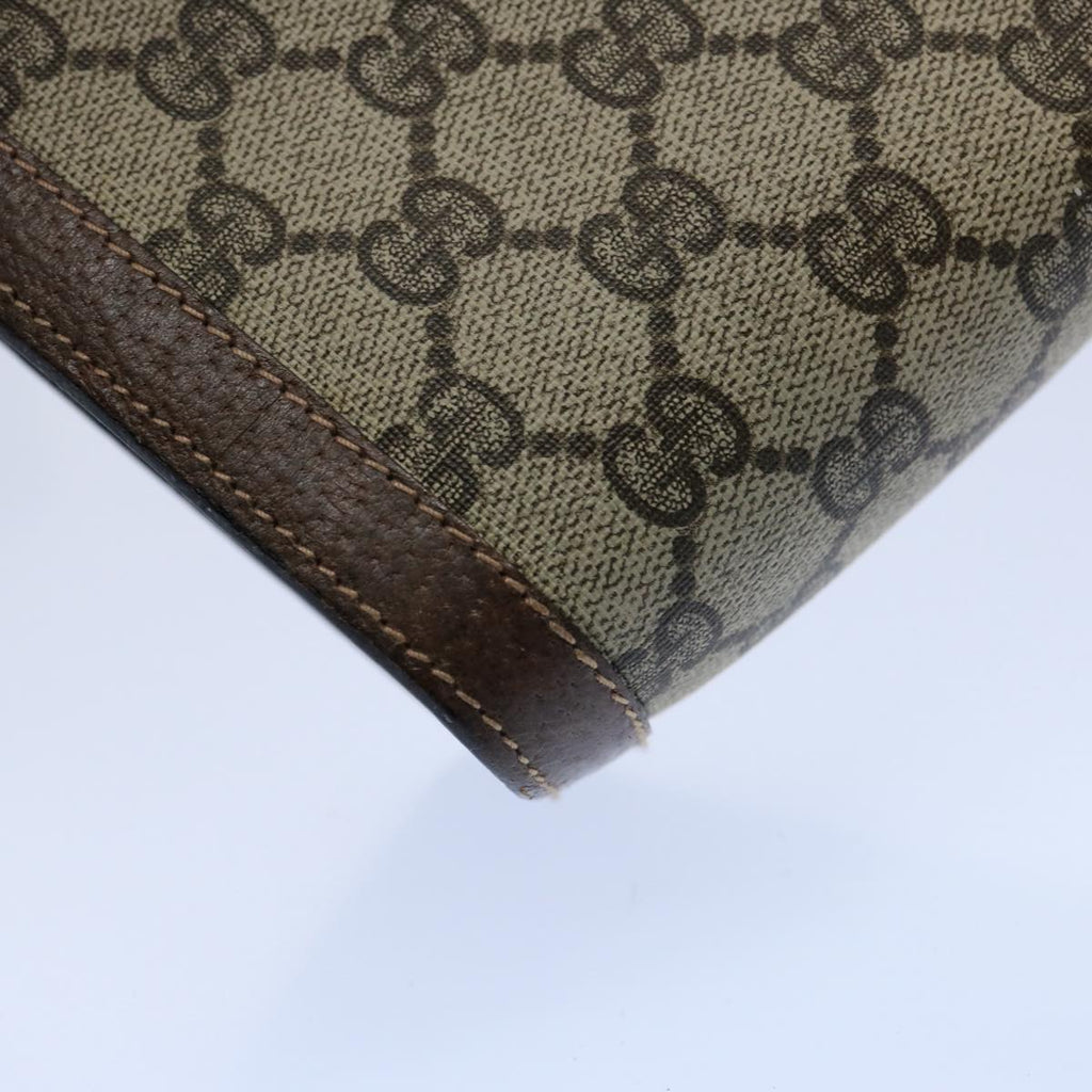 GUCCI GG Supreme Web Sherry Line Clutch Bag Beige Red Green 89 01 002 60941