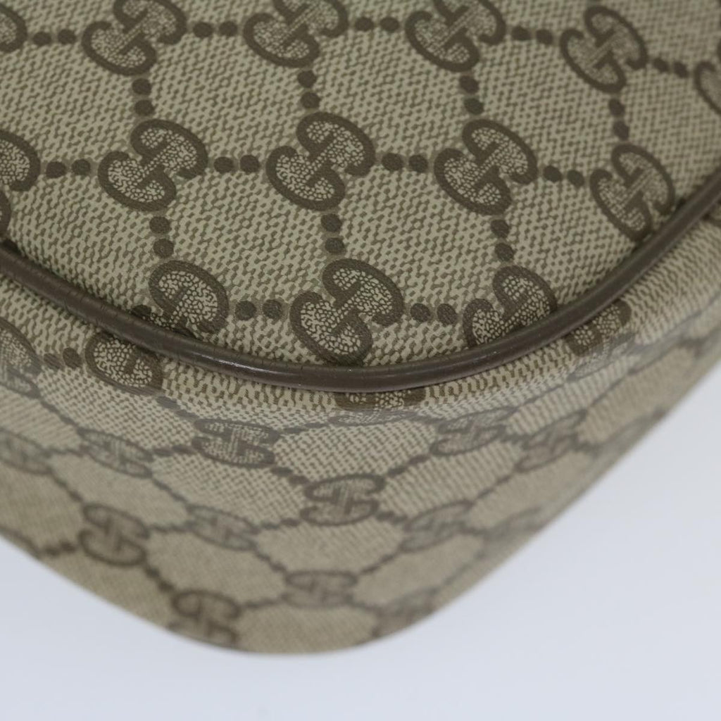 GUCCI GG Canvas Web Sherry Line Shoulder Bag PVC Beige Green Red 60976