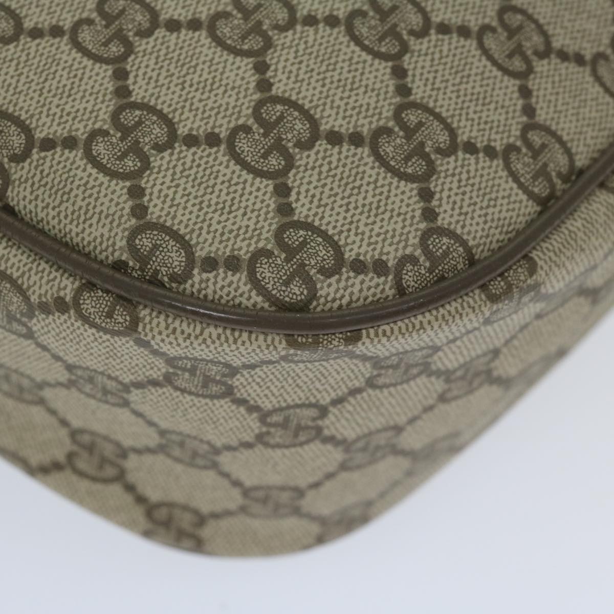 GUCCI GG Canvas Web Sherry Line Shoulder Bag PVC Beige Green Red 60976