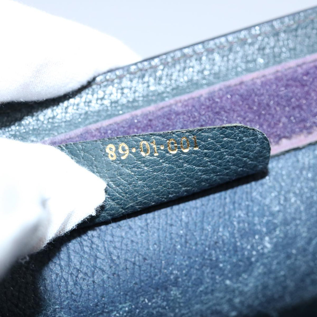 GUCCI GG Canvas Sherry Line Clutch Bag PVC Navy Red 60979
