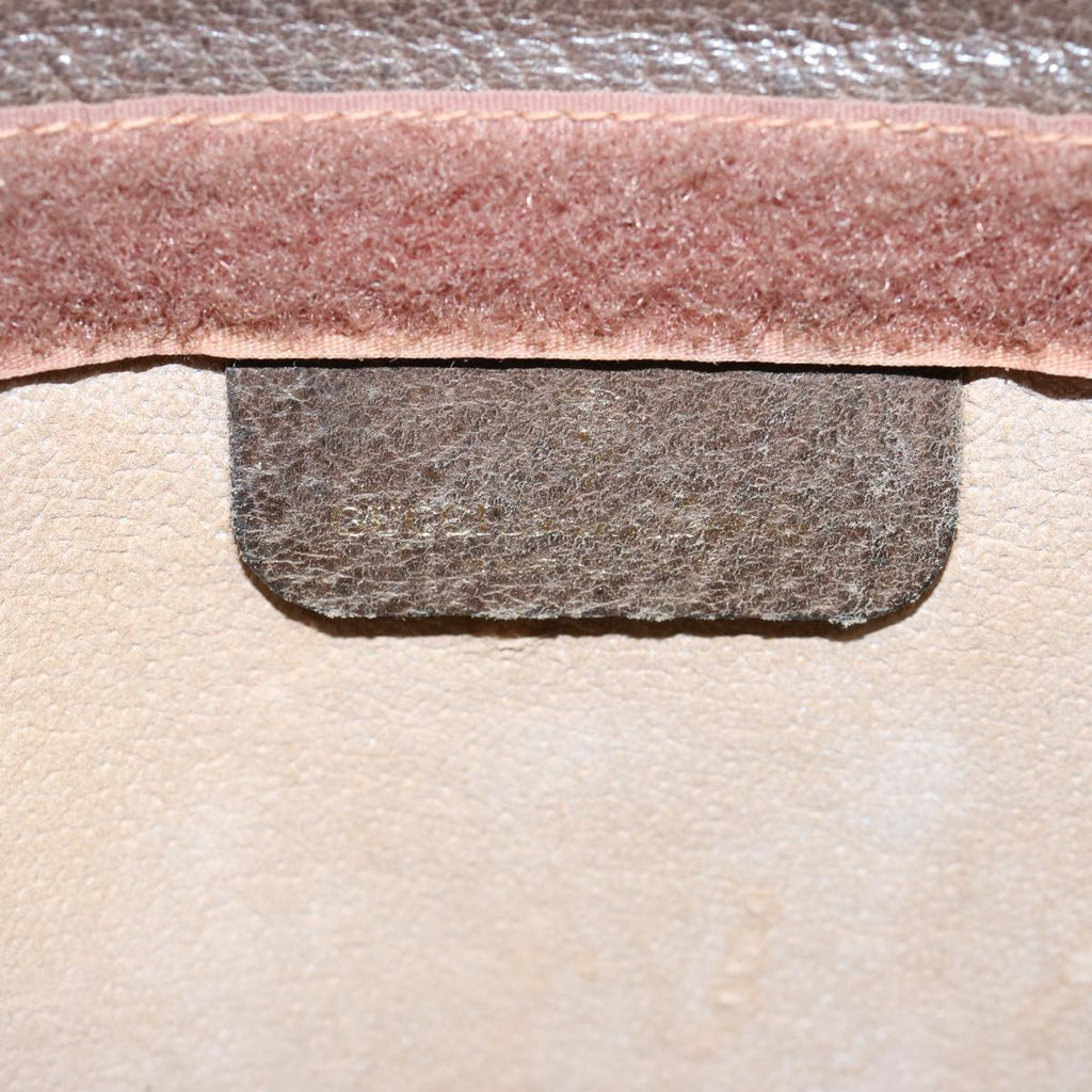 GUCCI GG Canvas Web Sherry Line Clutch Bag PVC Beige Green Red 60982