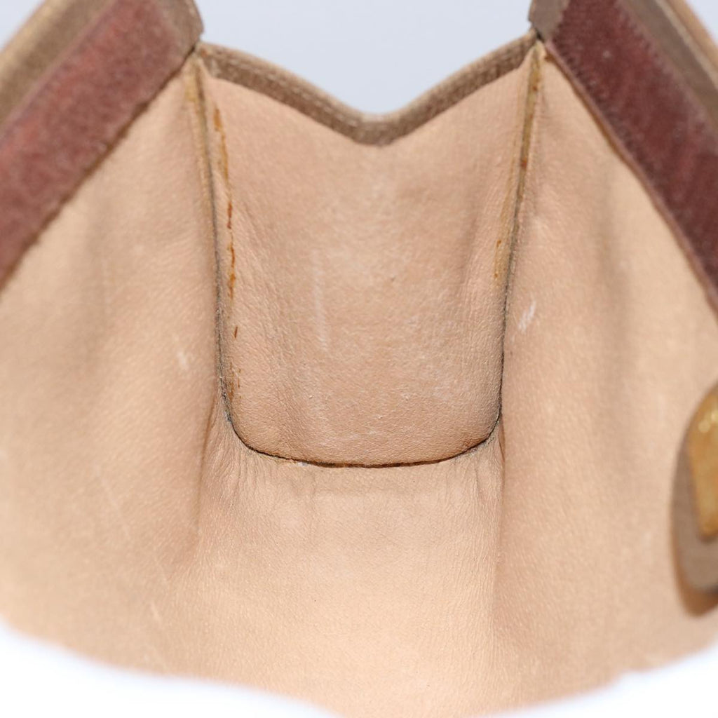 GUCCI GG Canvas Clutch Bag PVC Beige 60984