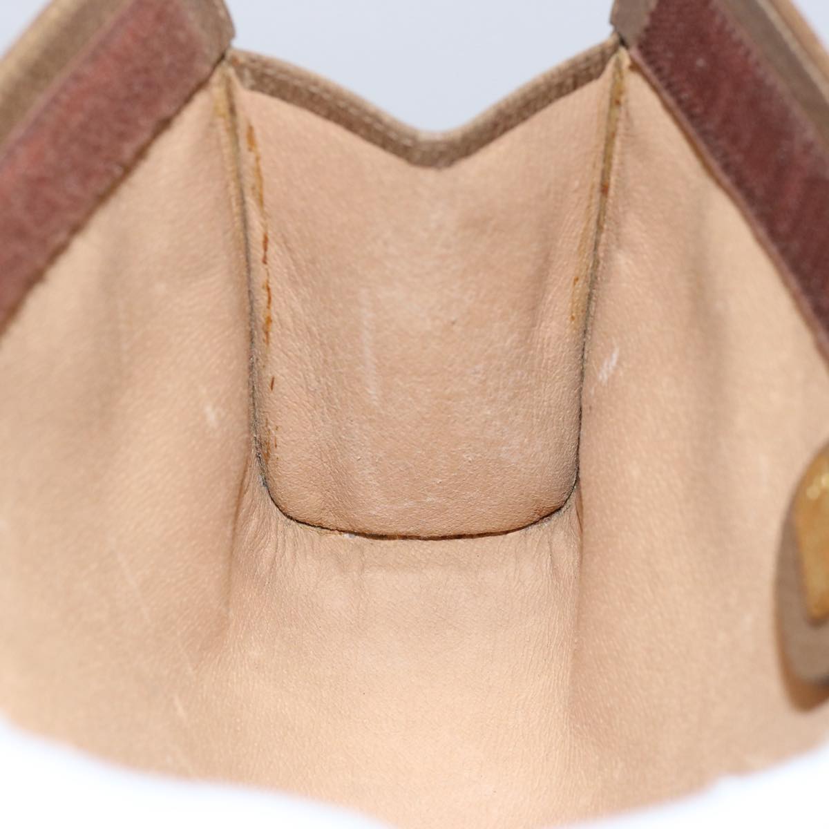 GUCCI GG Canvas Clutch Bag PVC Beige 60984