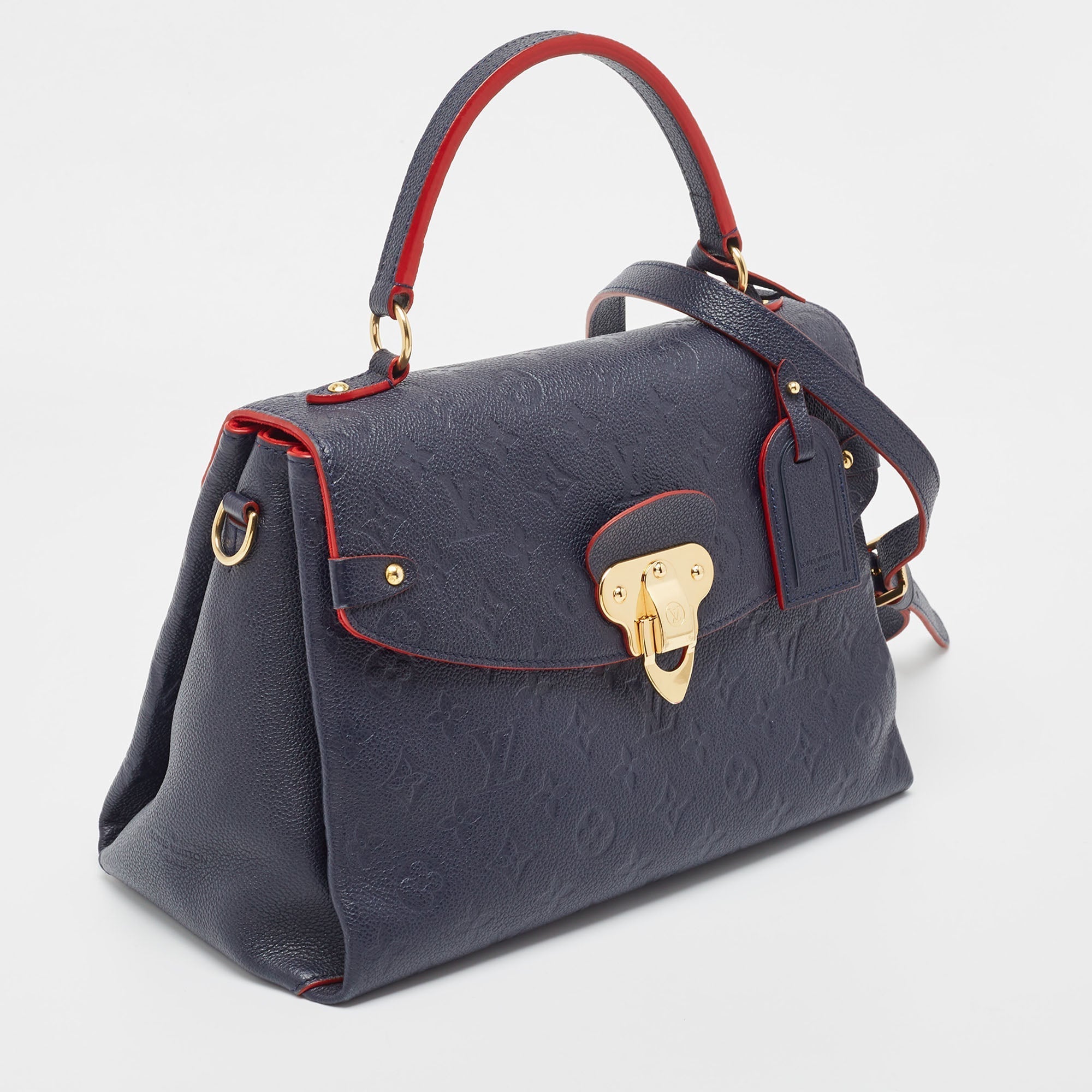 Louis Vuitton Celeste Monogram Empreinte Leather Georges Mm Bag