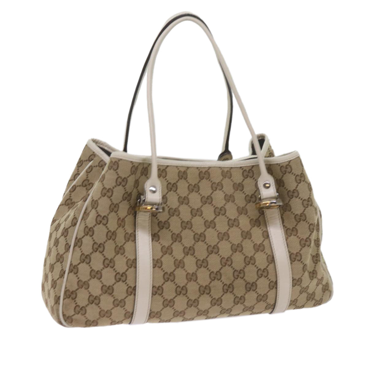 GUCCI GG Canvas GG Twins Tote Bag Beige 232957 60992