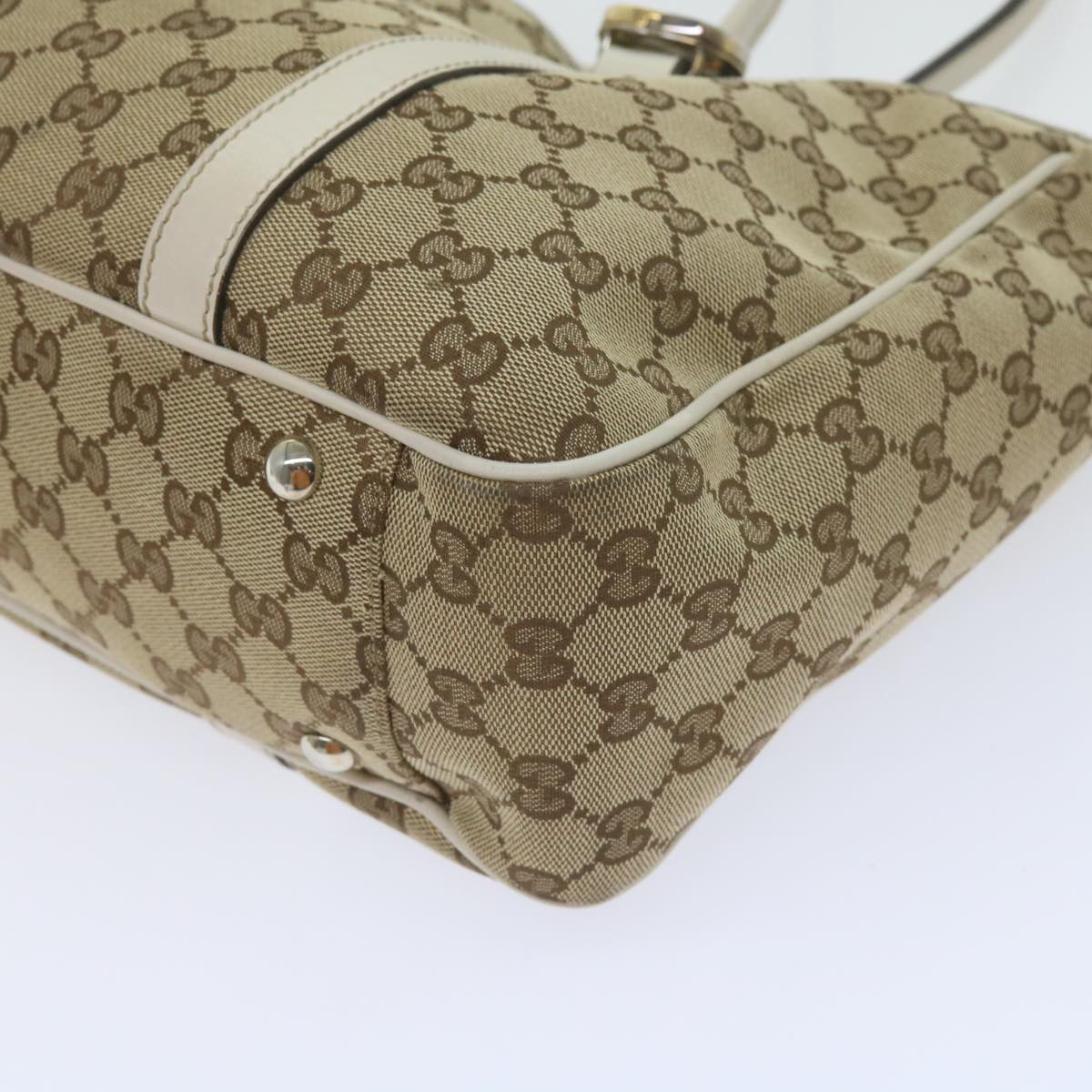 GUCCI GG Canvas GG Twins Tote Bag Beige 232957 60992