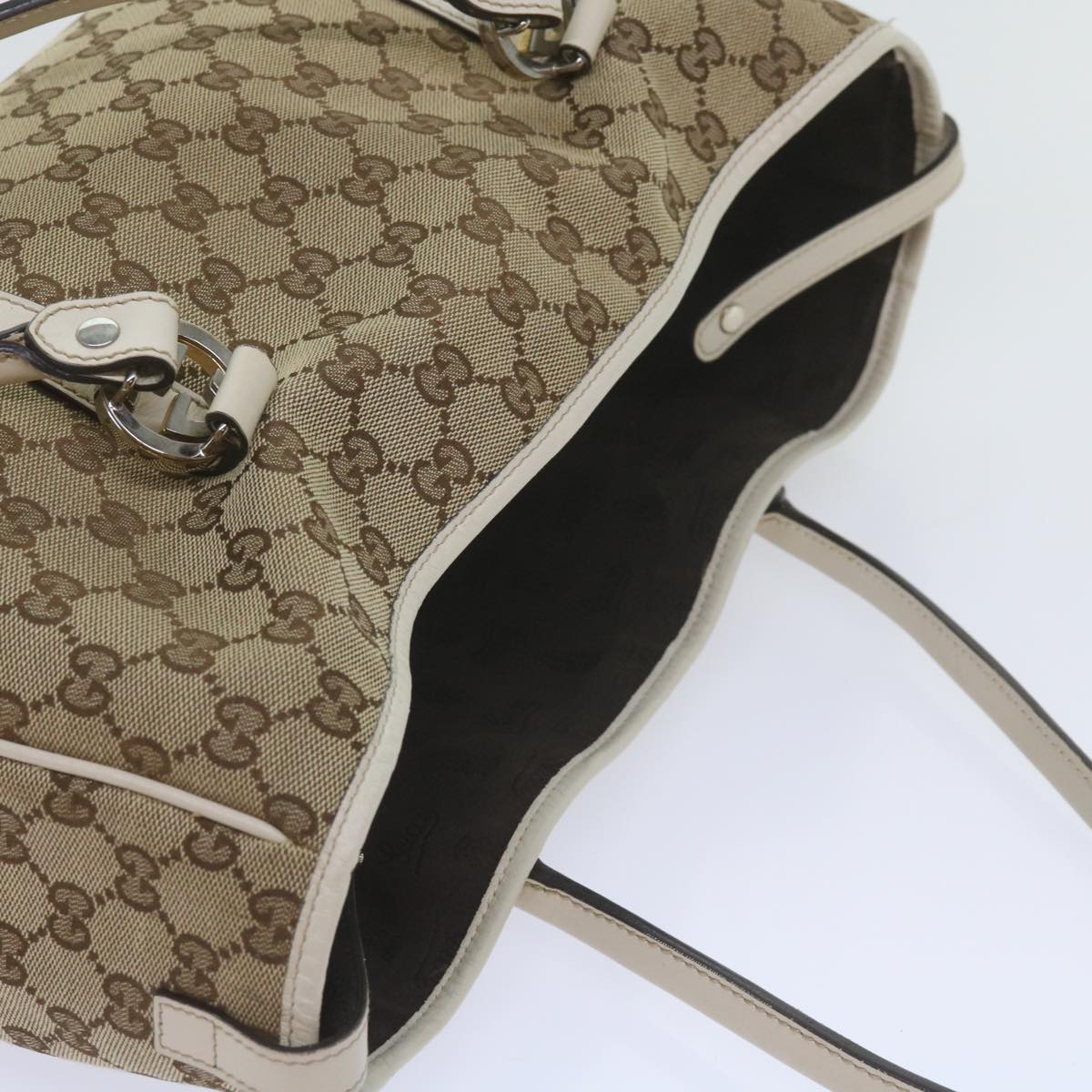 GUCCI GG Canvas GG Twins Tote Bag Beige 232957 60992