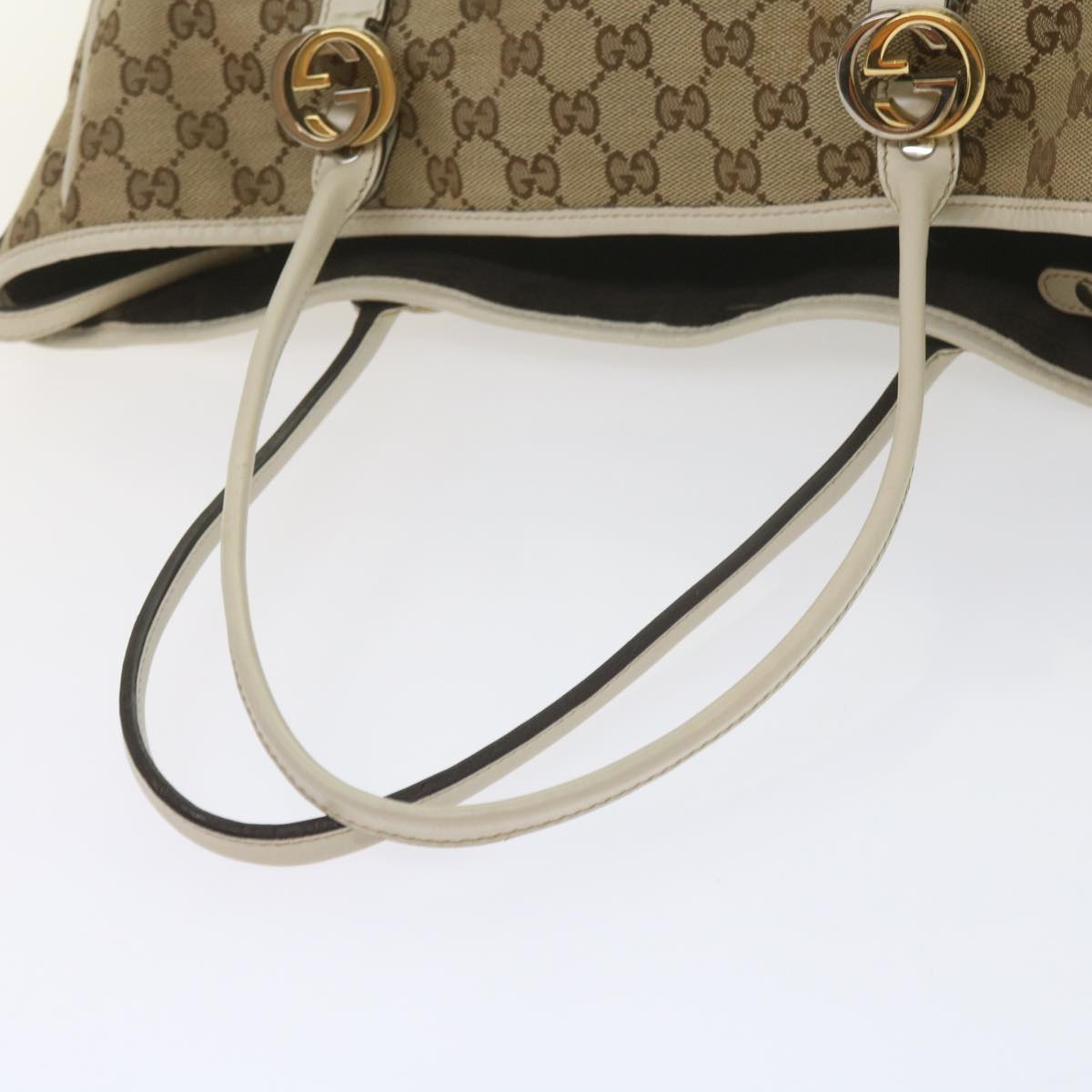 GUCCI GG Canvas GG Twins Tote Bag Beige 232957 60992