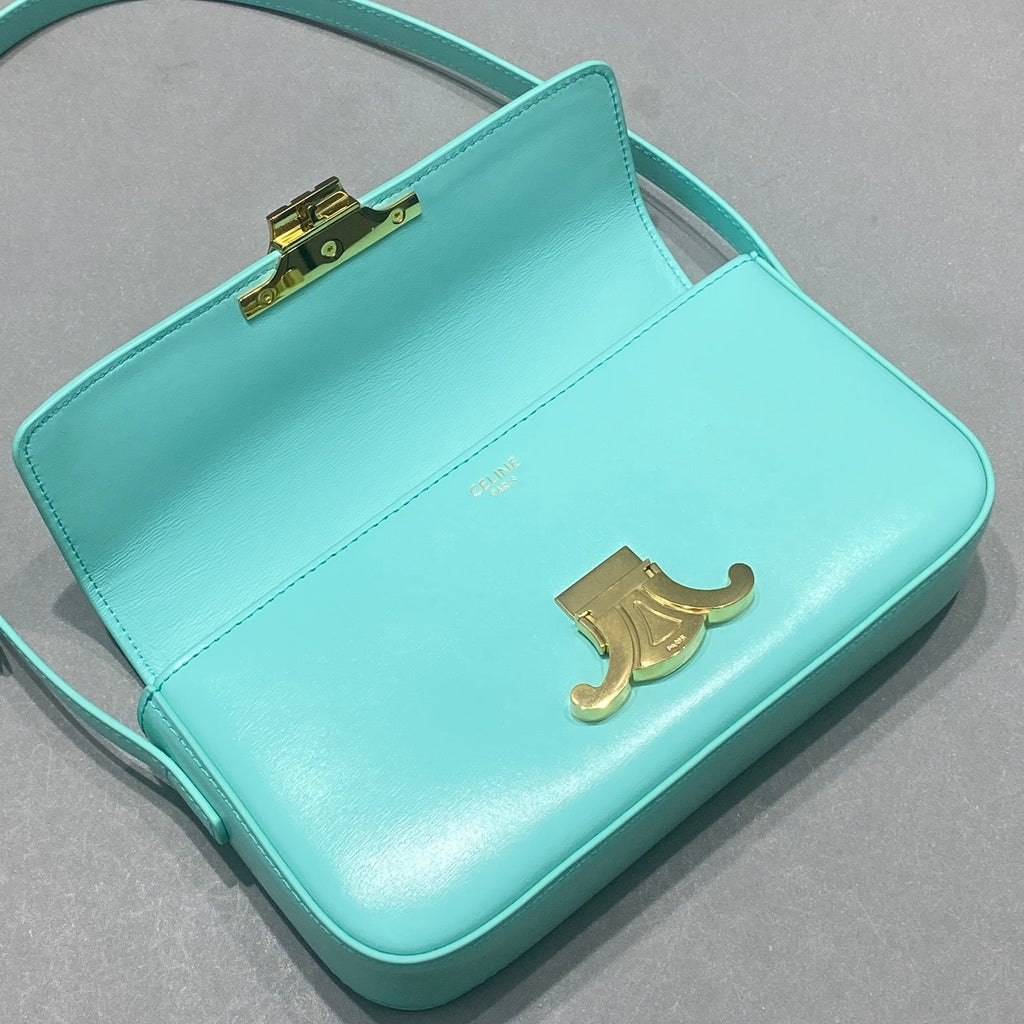 GLAMI Triomphe Shoulder Bag Mint Green For Women 8in/20cm