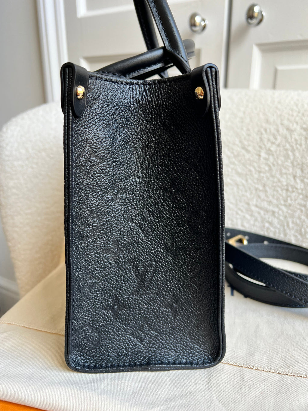 Louis Vuitton On the Go Black PM Empreinte (RRP £2,420)