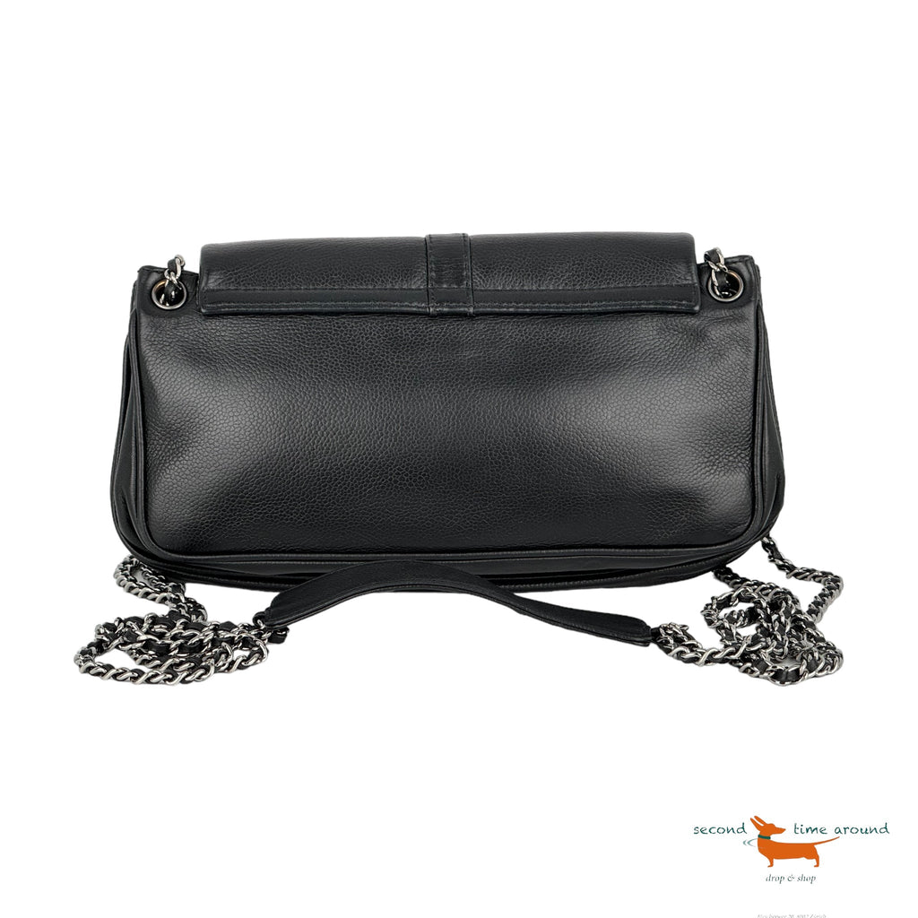 Chanel Caviar Mademoiselle Lock Accordion Flap Bag