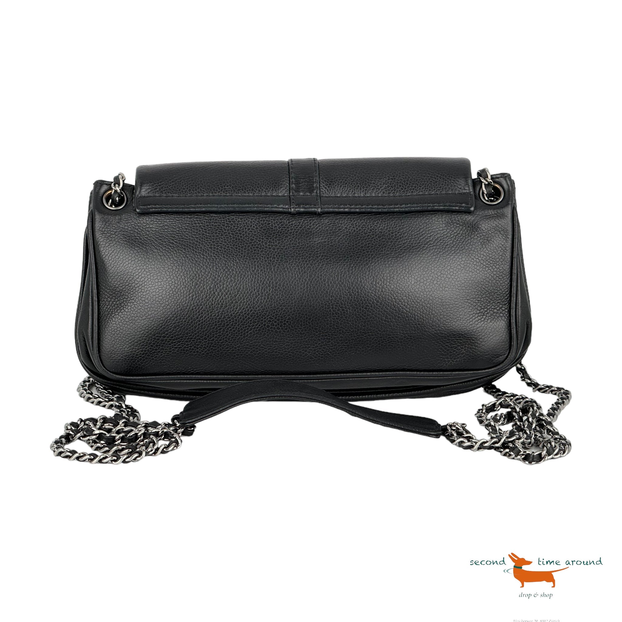 Chanel Caviar Mademoiselle Lock Accordion Flap Bag