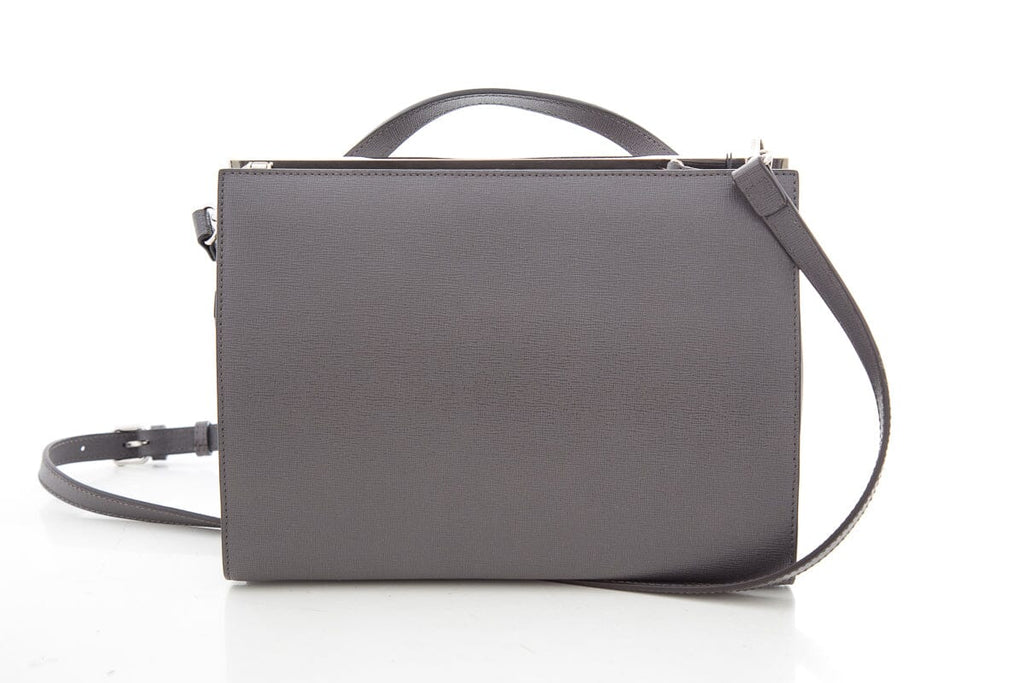 Fendi Grey Croc Calf Hair Printed Demi Jour Handbag