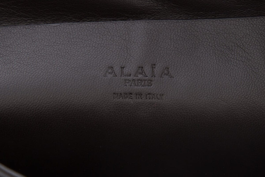 Alaia Black Pony Hair Studded Handbag