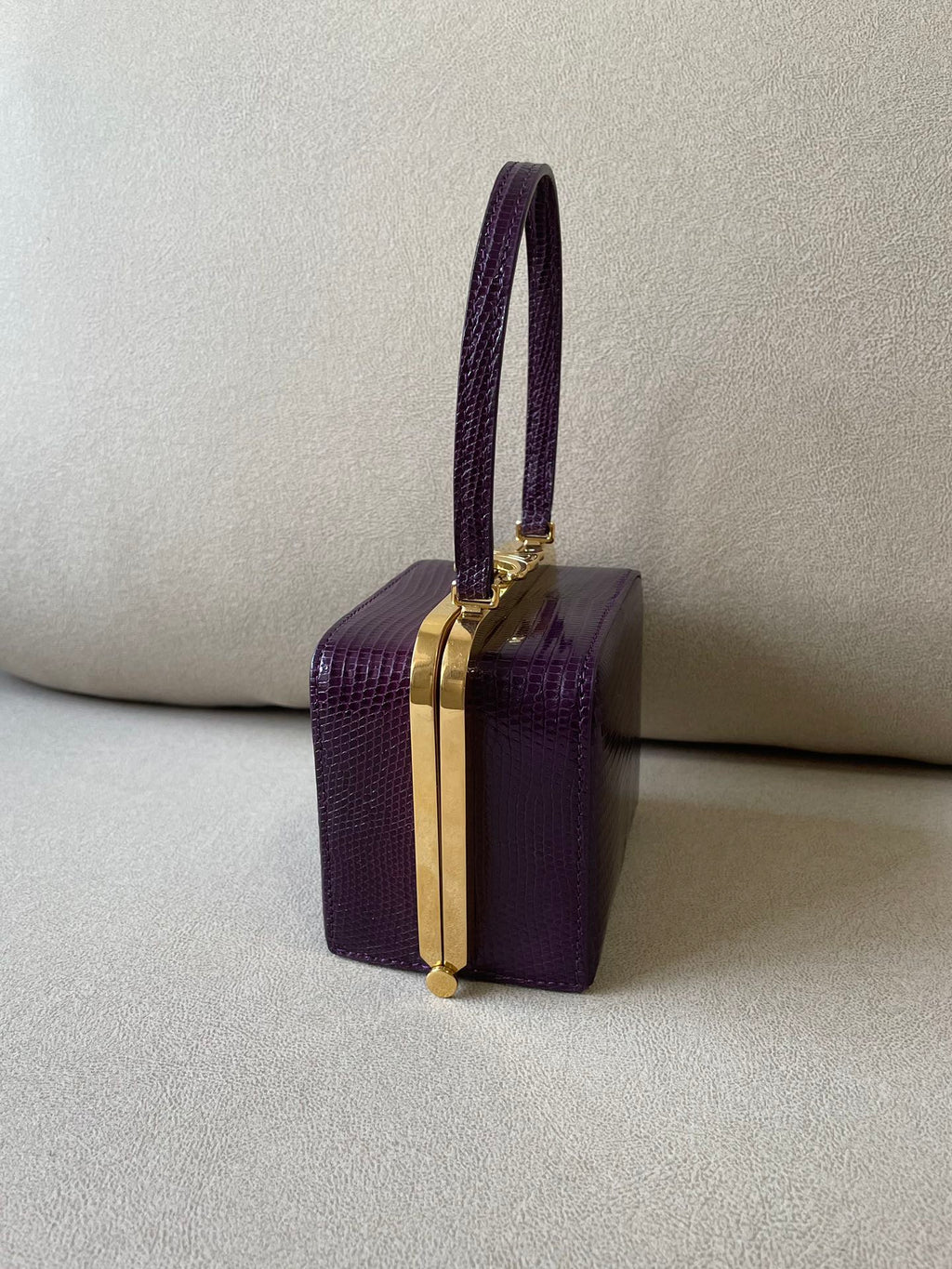 GLAMI Triomphe MinauGLAMIere In Lizard Violet For Women 4in/10cm