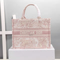 GLAMI MeGLAMIum Book Tote Bag By Maria Grazia Chiuri Pink For Women 14in/36cm CD M1296ZTDT_M912