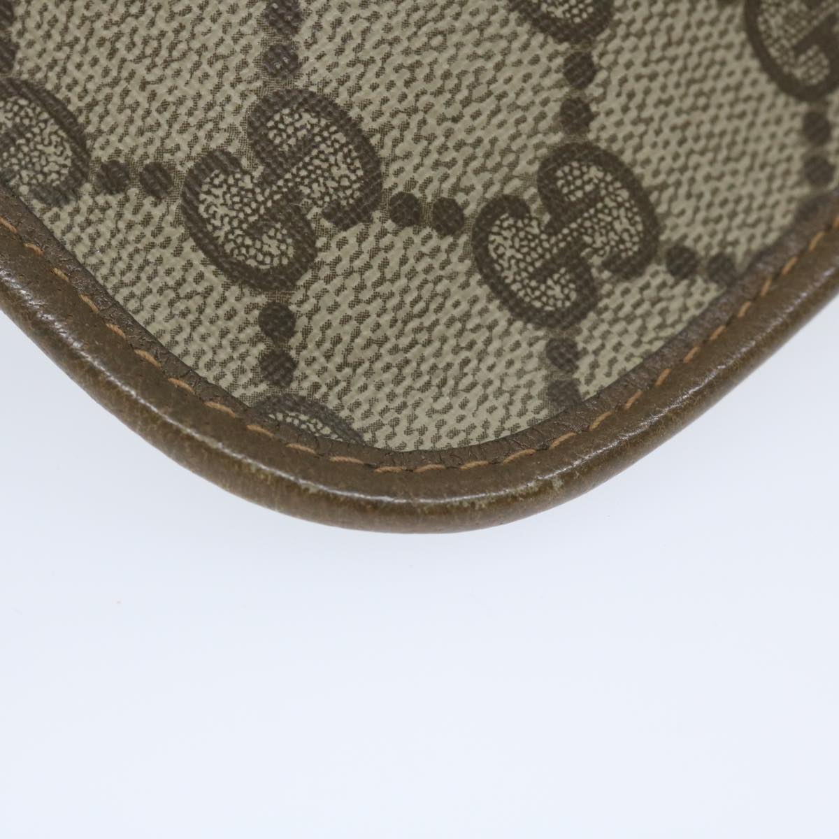 GUCCI GG Supreme Web Sherry Line Pouch Beige Red Green 89 01 021 61002