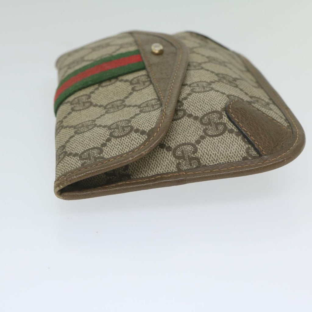 GUCCI GG Supreme Web Sherry Line Pouch Beige Red Green 89 01 021 61002