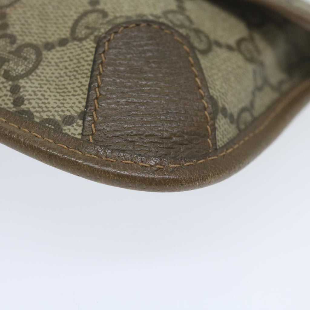 GUCCI GG Supreme Web Sherry Line Pouch Beige Red Green 89 01 021 61002