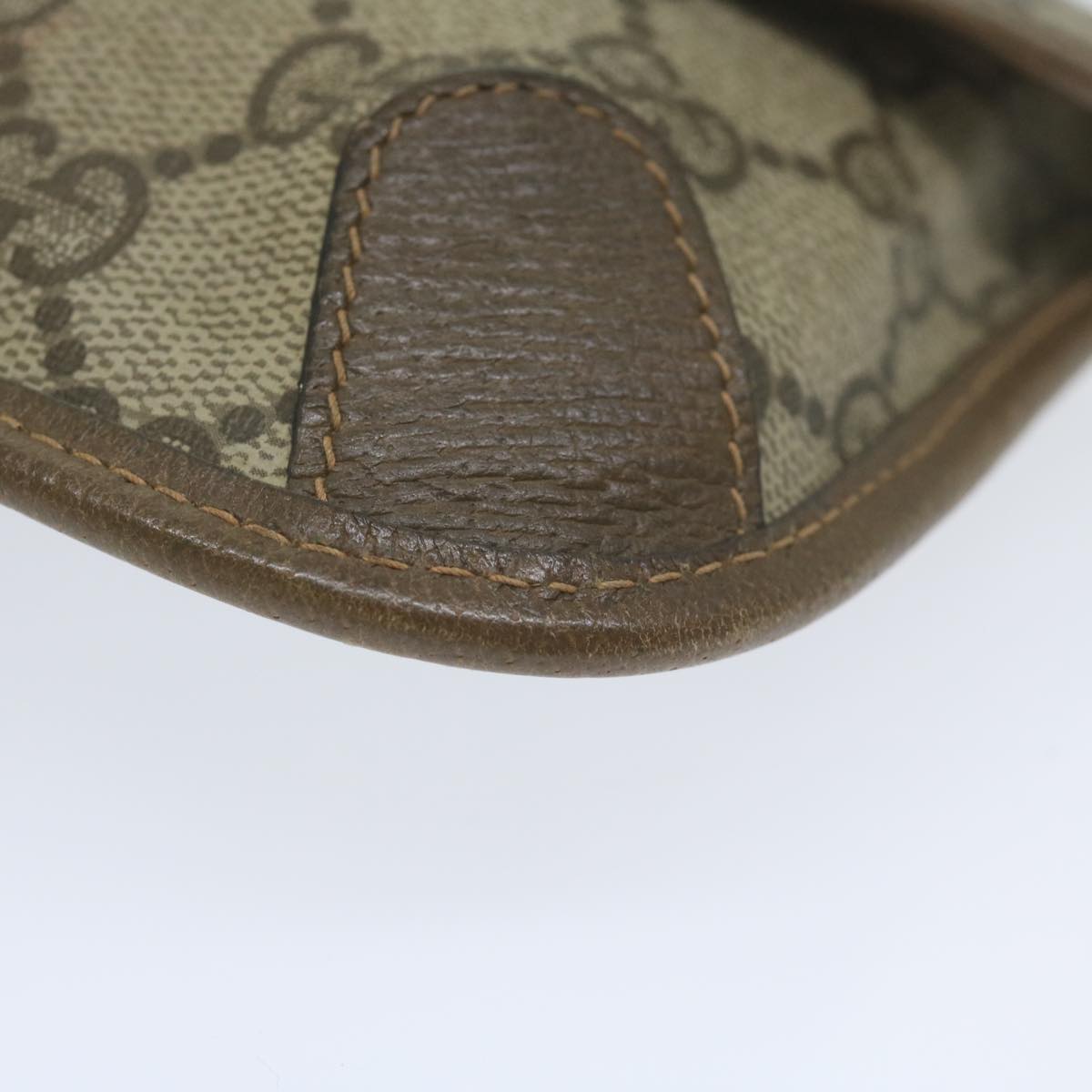 GUCCI GG Supreme Web Sherry Line Pouch Beige Red Green 89 01 021 61002