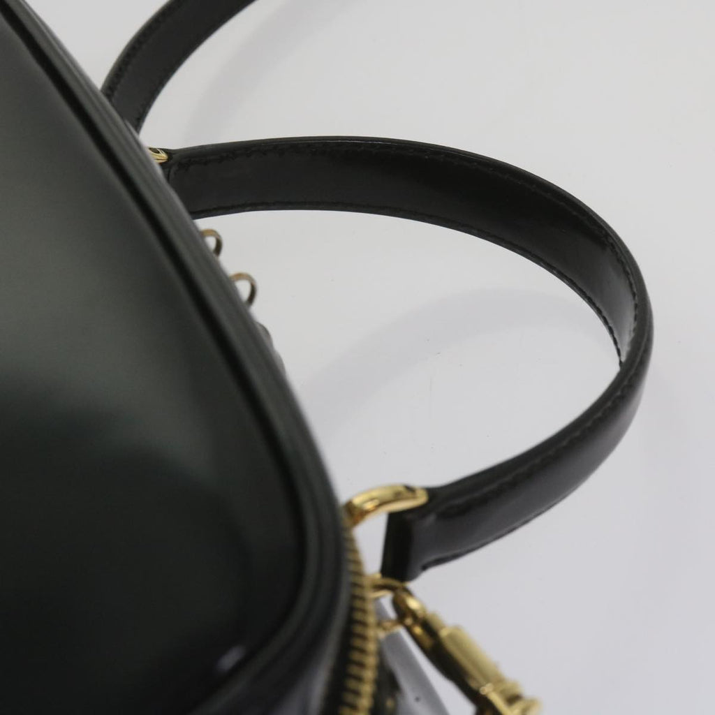 GUCCI Bamboo Vanity Cosmetic Pouch Patent leather Black 000 2040 0323 61015