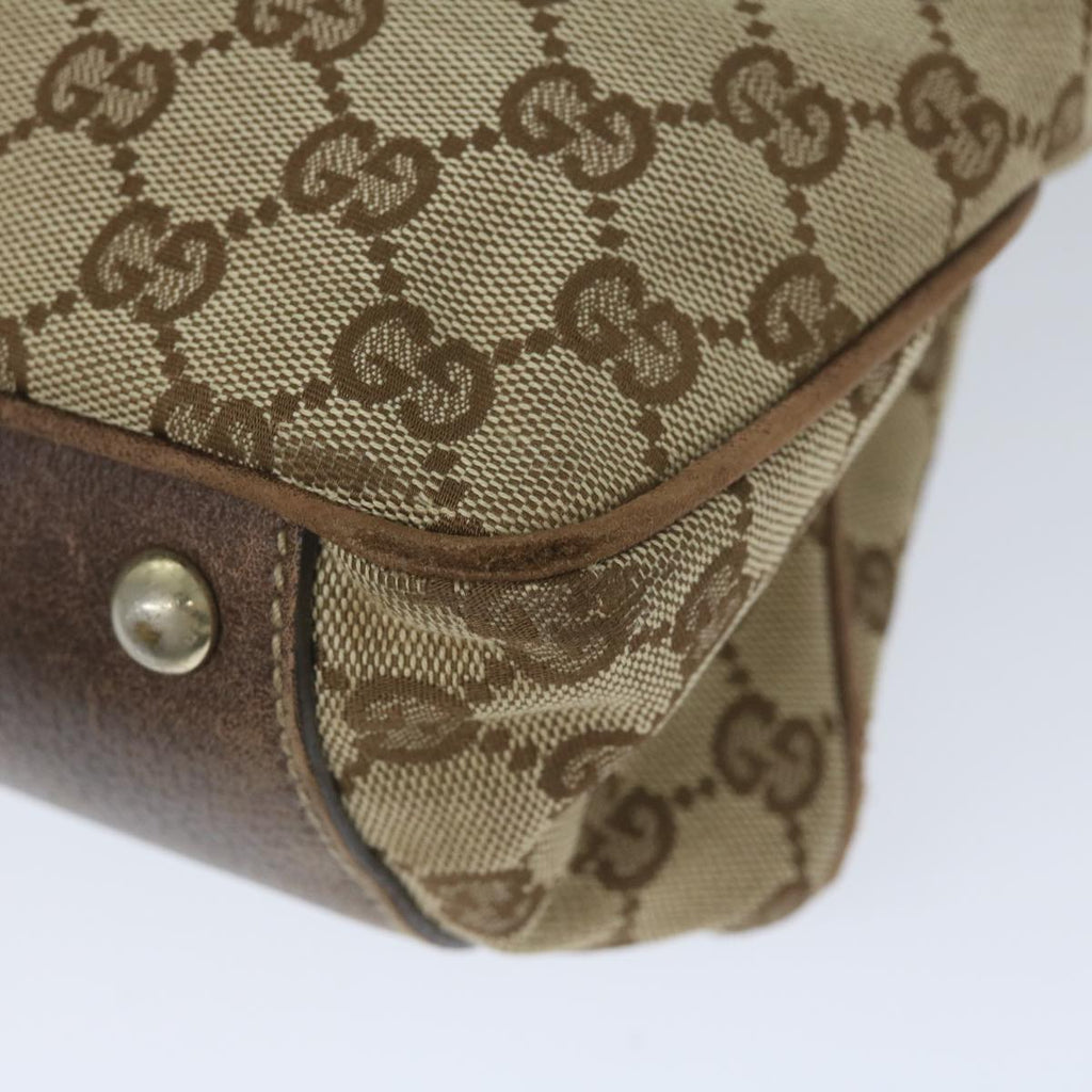 GUCCI GG Canvas Web Sherry Line Tote Bag Beige Red Green 161717 61031