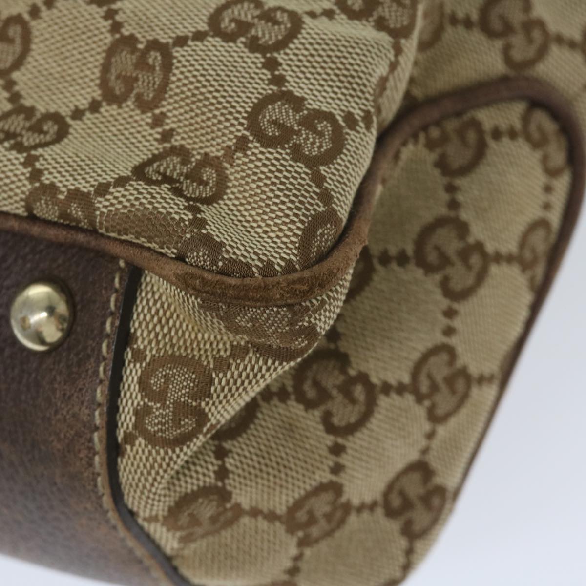 GUCCI GG Canvas Web Sherry Line Tote Bag Beige Red Green 161717 61031
