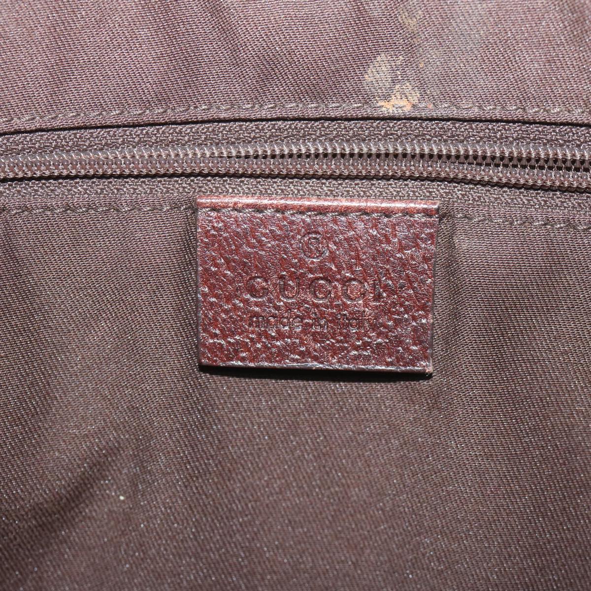 GUCCI GG Canvas Web Sherry Line Tote Bag Beige Red Green 161717 61031