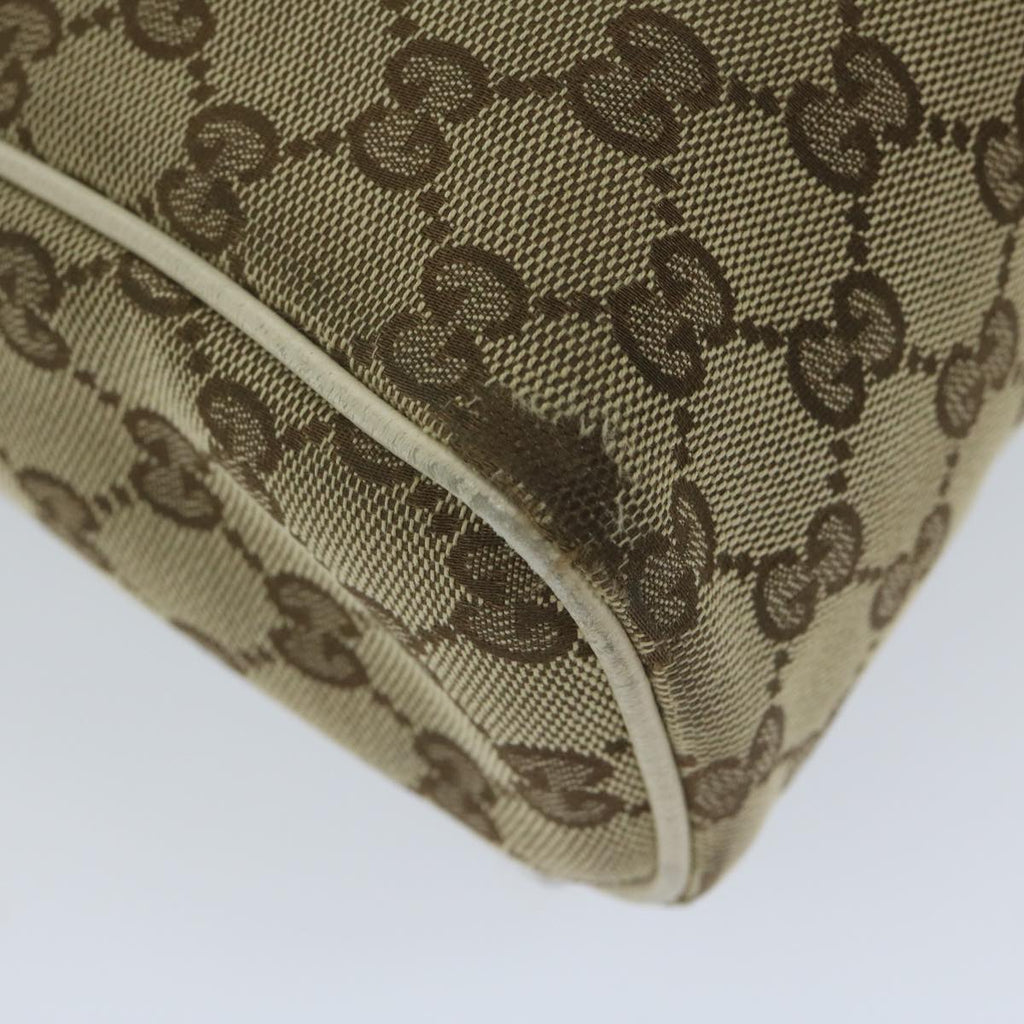 GUCCI GG Canvas Shoulder Bag Beige 146236 61032