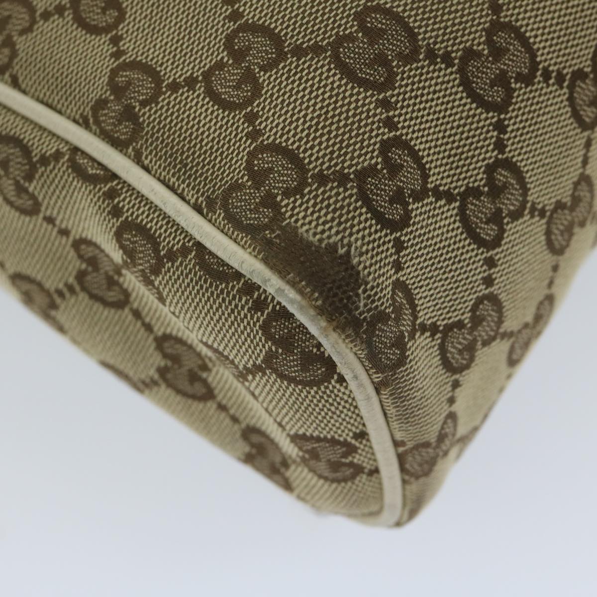 GUCCI GG Canvas Shoulder Bag Beige 146236 61032