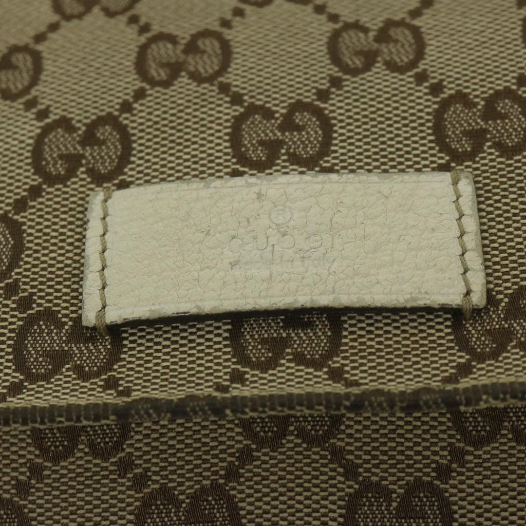 GUCCI GG Canvas Shoulder Bag Beige 146236 61032