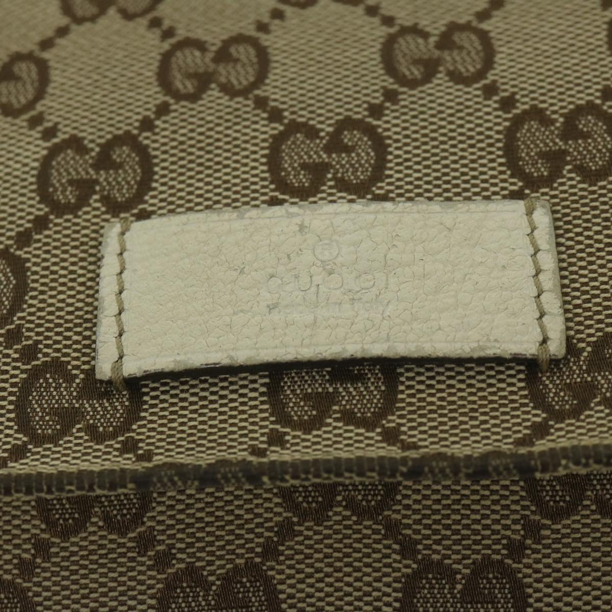 GUCCI GG Canvas Shoulder Bag Beige 146236 61032