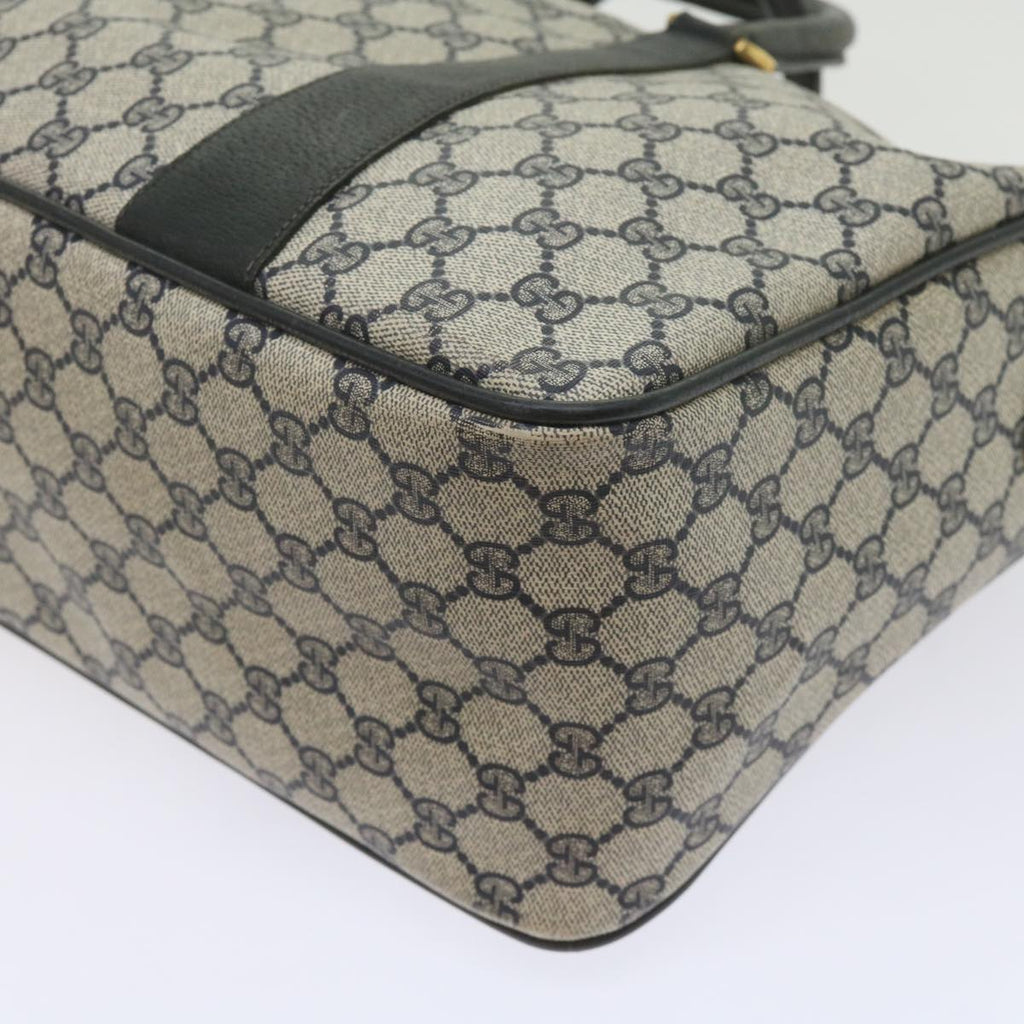 GUCCI GG Supreme Sherry Line Boston Bag PVC Leather Red 39 02 041 61035