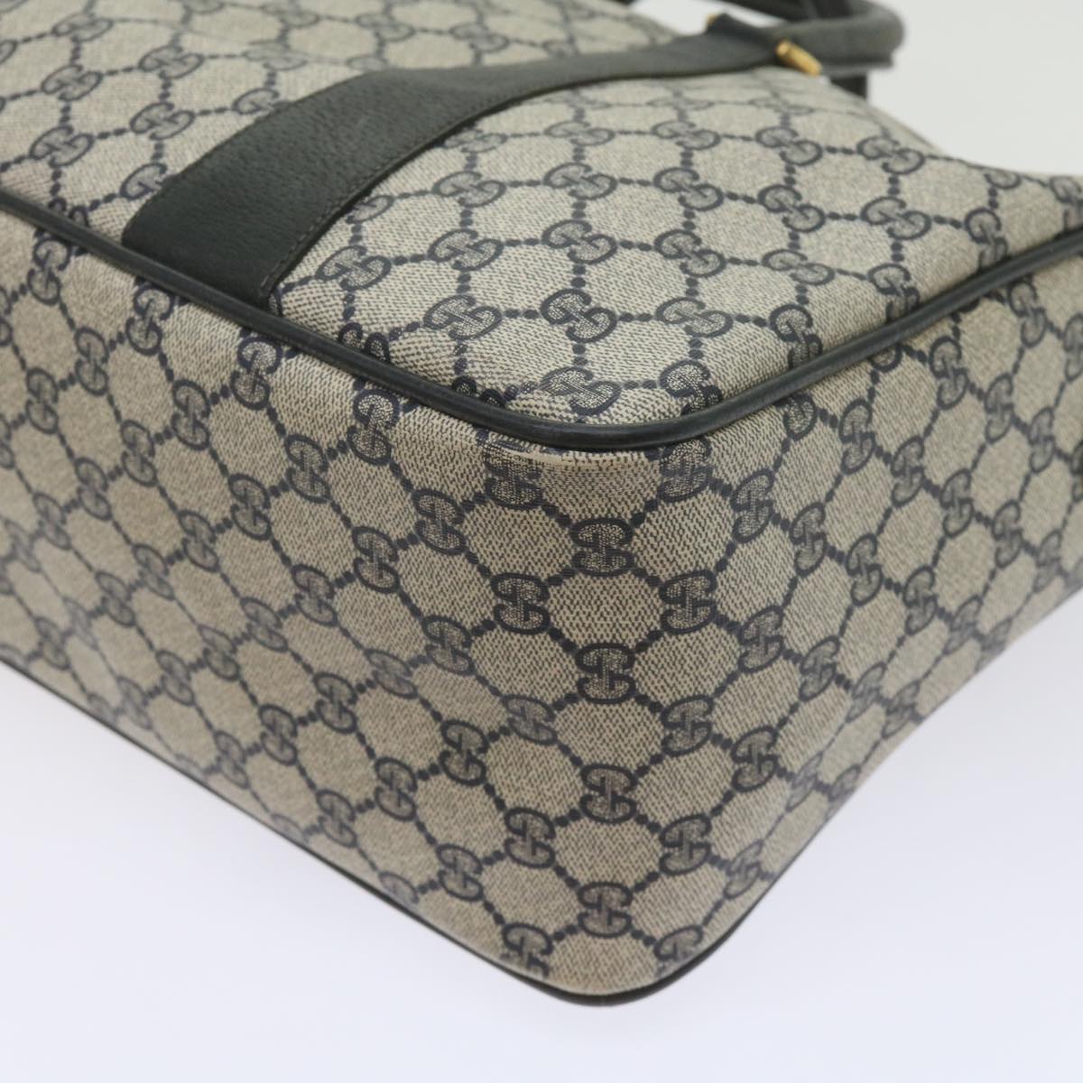 GUCCI GG Supreme Sherry Line Boston Bag PVC Leather Red 39 02 041 61035