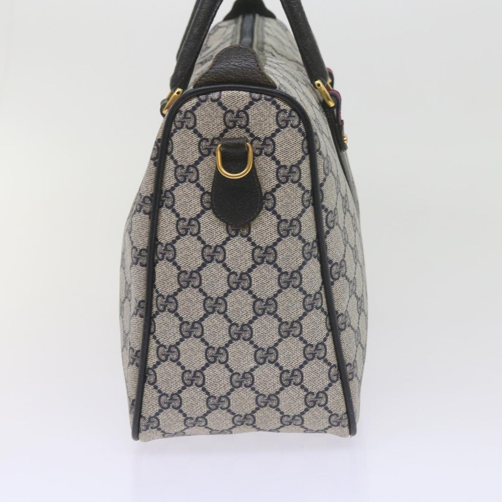 GUCCI GG Supreme Sherry Line Boston Bag PVC Leather Red 39 02 041 61035