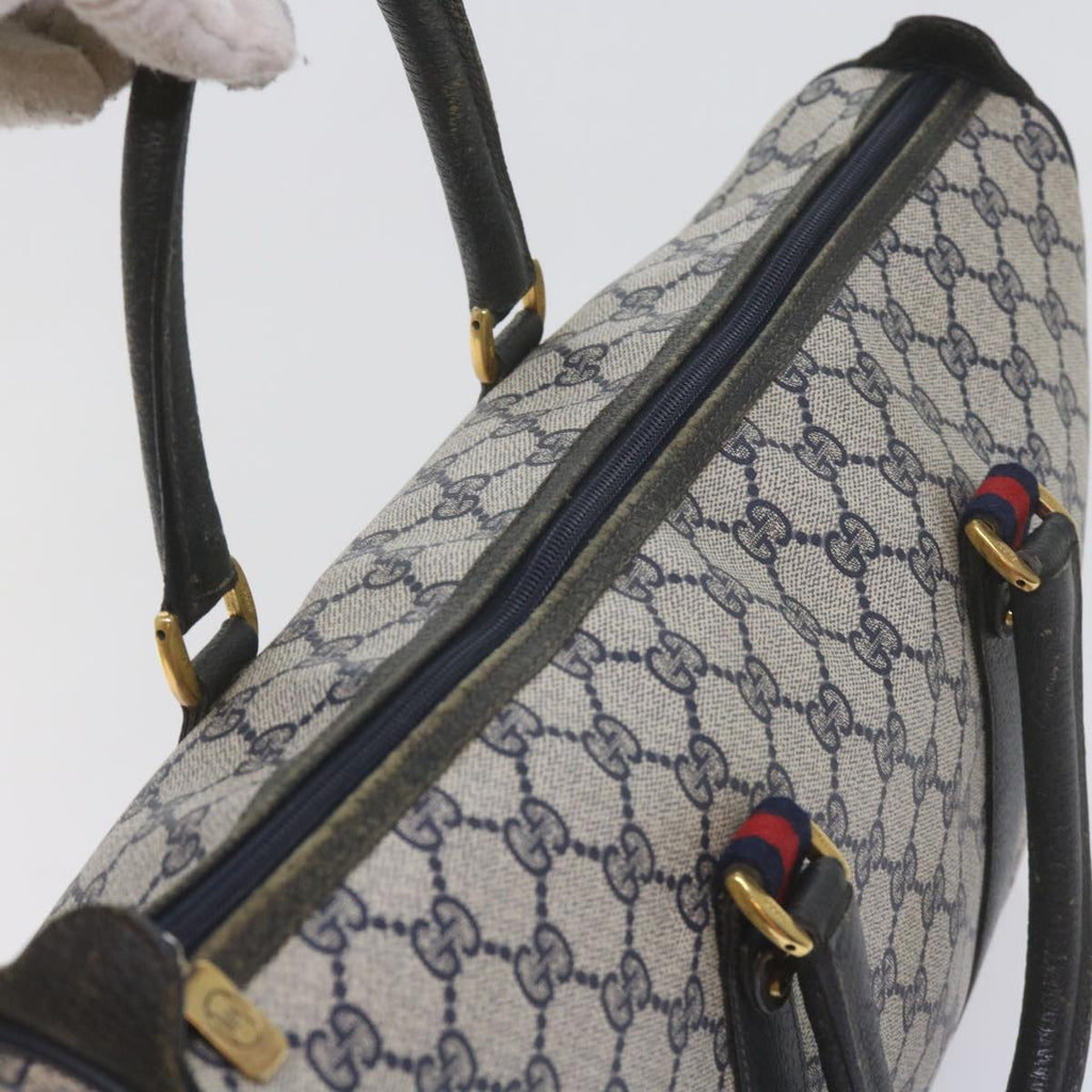 GUCCI GG Supreme Sherry Line Boston Bag PVC Leather Red 39 02 041 61035