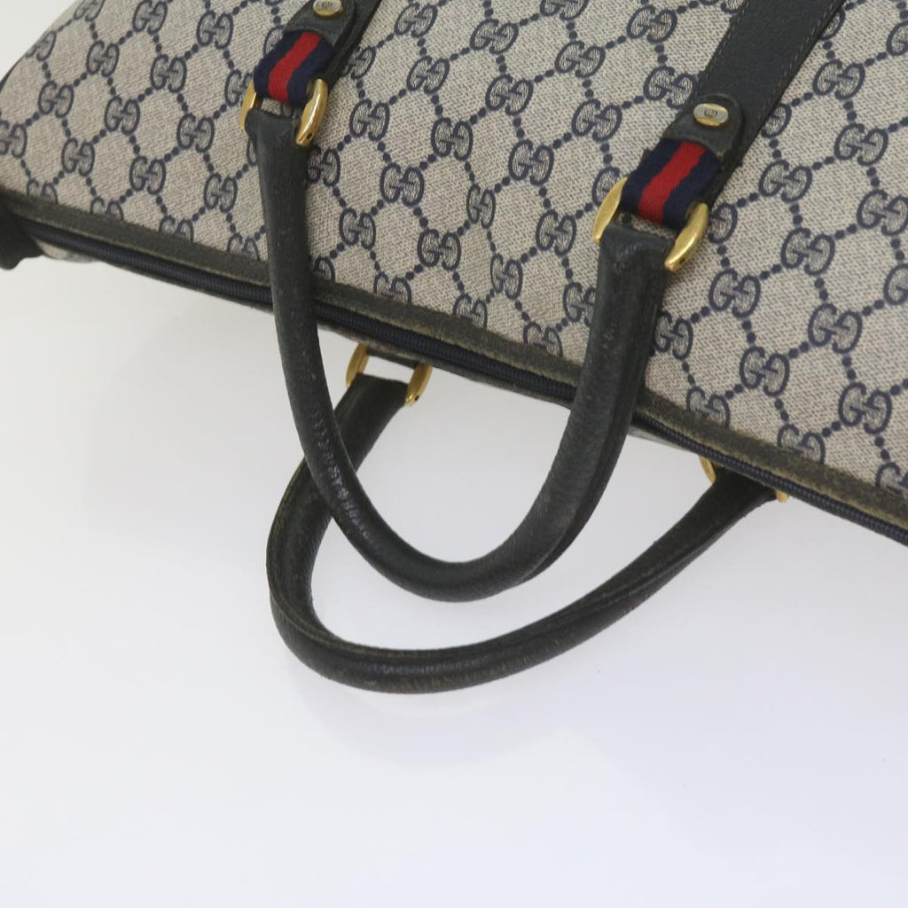 GUCCI GG Supreme Sherry Line Boston Bag PVC Leather Red 39 02 041 61035