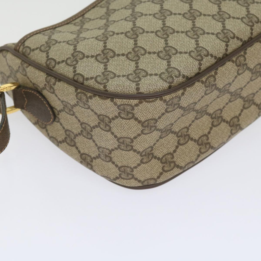 GUCCI GG Supreme Web Sherry Line Shoulder Bag Beige Red 89 02 077 61063