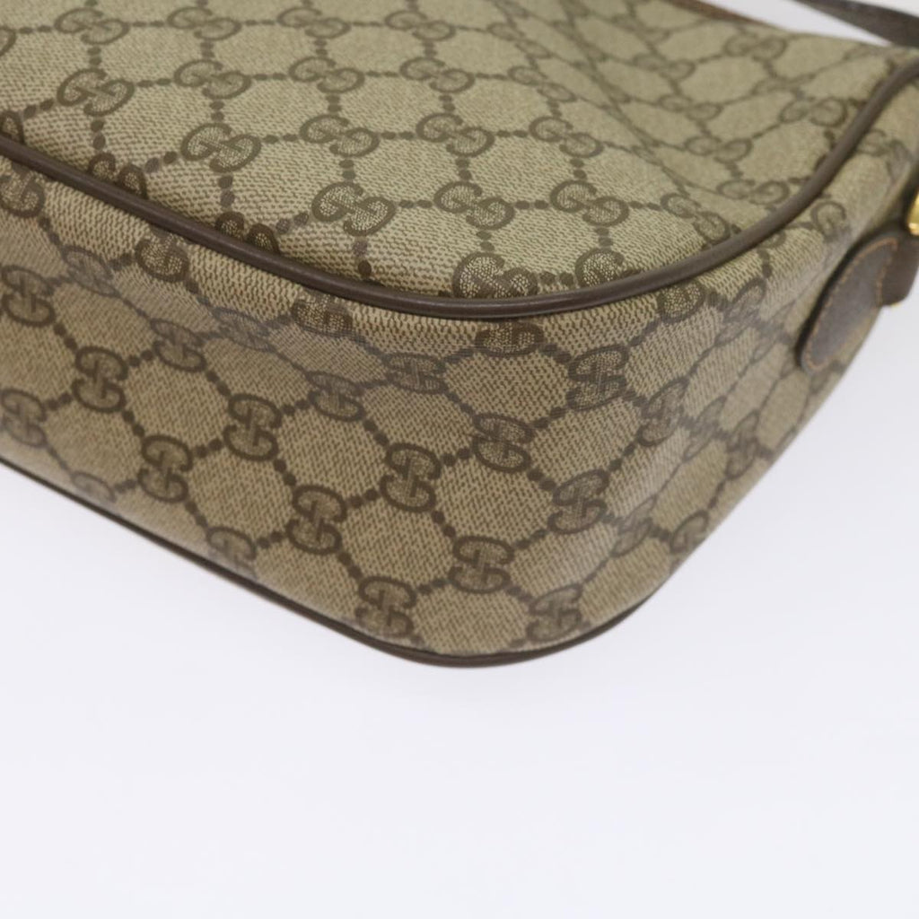GUCCI GG Supreme Web Sherry Line Shoulder Bag Beige Red 89 02 077 61063