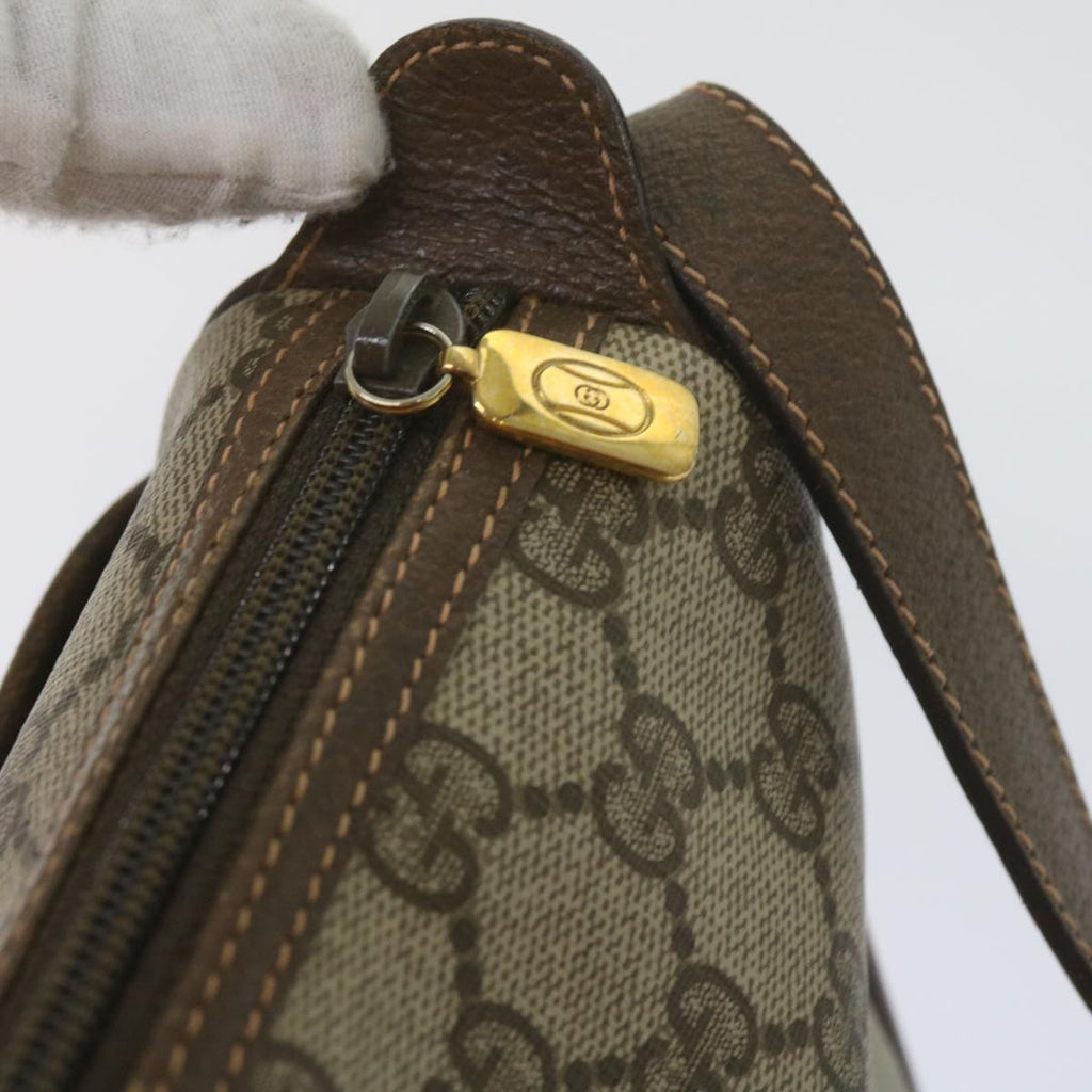 GUCCI GG Supreme Web Sherry Line Shoulder Bag Beige Red 89 02 077 61063