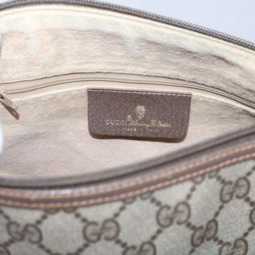 GUCCI GG Supreme Web Sherry Line Shoulder Bag Beige Red 89 02 077 61063