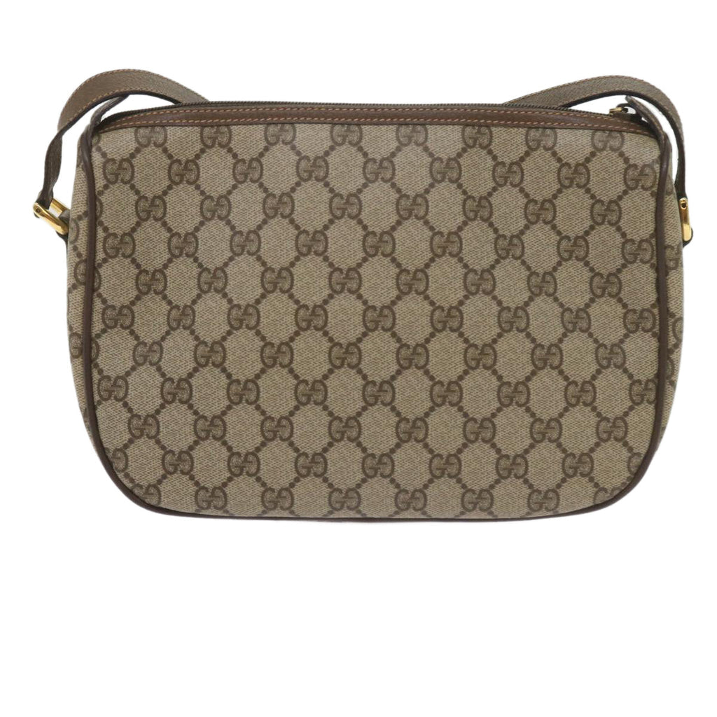 GUCCI GG Supreme Web Sherry Line Shoulder Bag Beige Red 89 02 077 61063