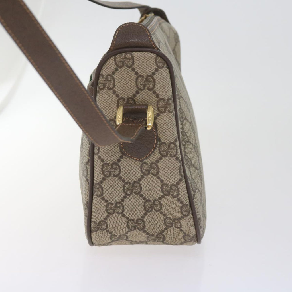 GUCCI GG Supreme Web Sherry Line Shoulder Bag Beige Red 89 02 077 61063