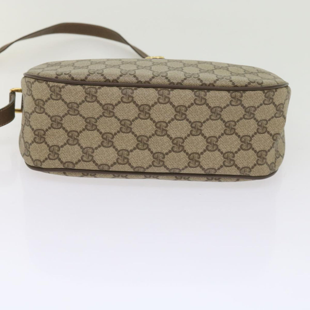 GUCCI GG Supreme Web Sherry Line Shoulder Bag Beige Red 89 02 077 61063