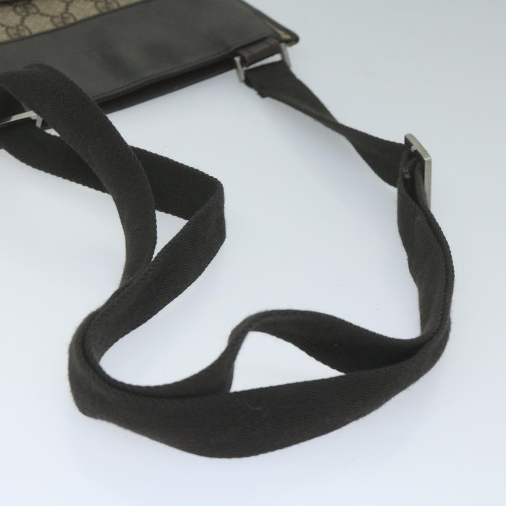 GUCCI GG Supreme Shoulder Bag PVC Leather Beige 27639 61079