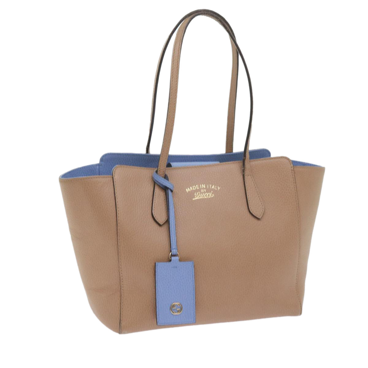 GUCCI Swing Tote Bag Leather Beige 354408 61085