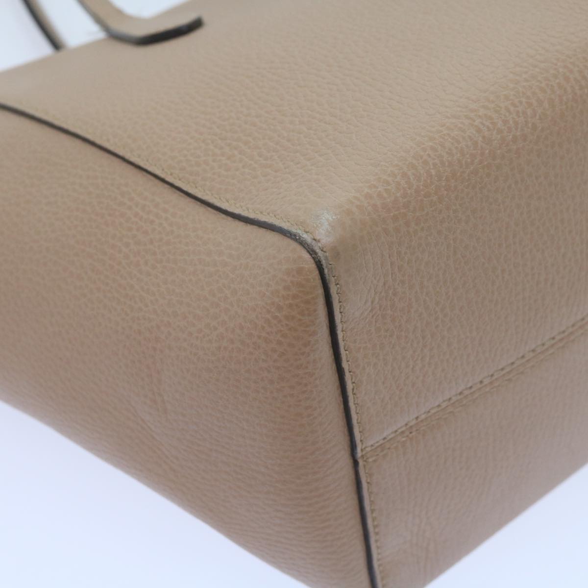 GUCCI Swing Tote Bag Leather Beige 354408 61085