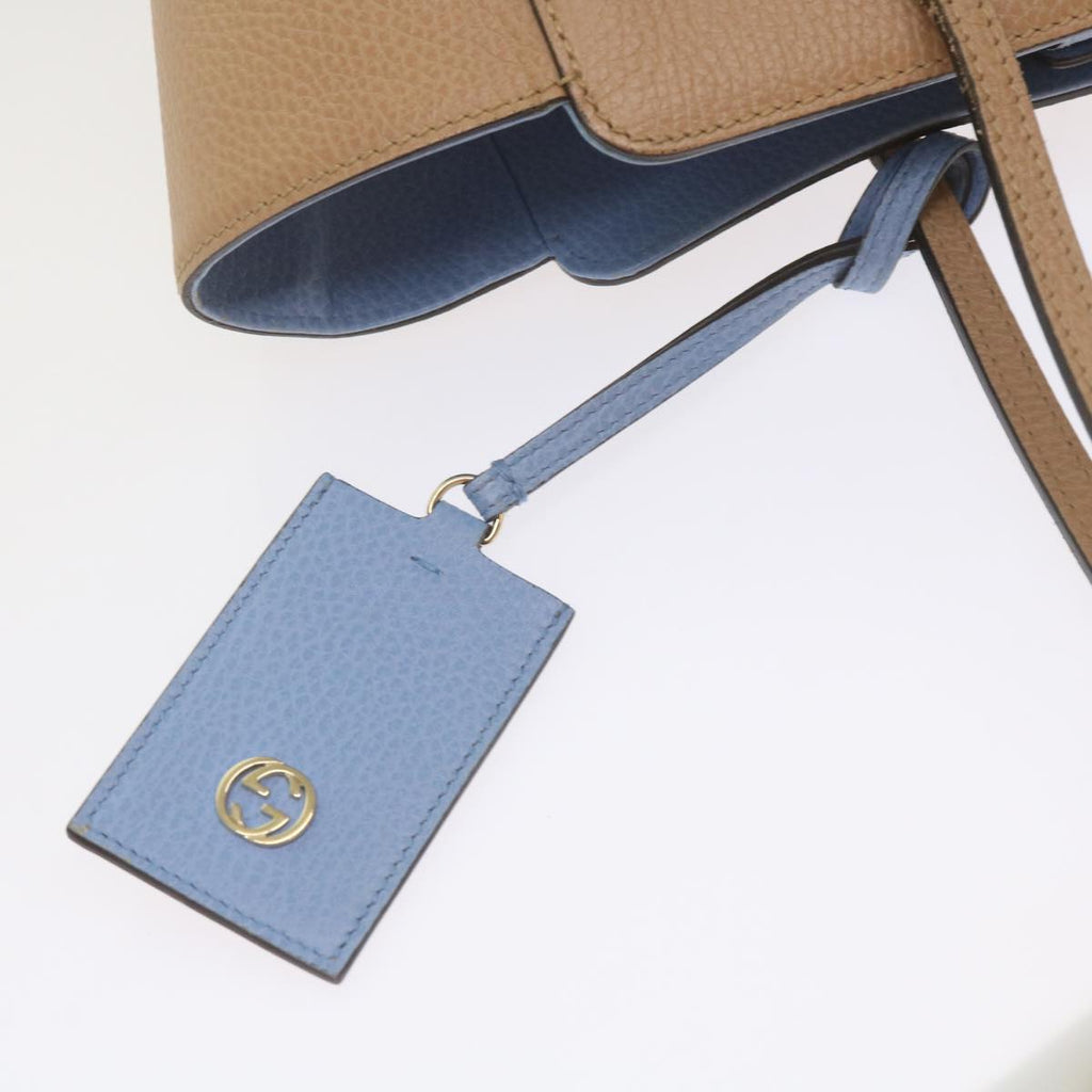 GUCCI Swing Tote Bag Leather Beige 354408 61085